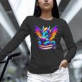 Dragon Reading a Book Bookworm Book Unisex Long Sleeve T-Shirt