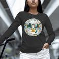 Duck Wilderness Book Reading Illustration Floral Unisex Long Sleeve T-Shirt Duck Wilderness Book Reading Illustration Floral Unisex Long Sleeve T-Shirt