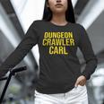 Dungeon Crawler Carl Yellow Text Logo LitRPG Series Book Unisex Long Sleeve T-Shirt Dungeon Crawler Carl Yellow Text Logo LitRPG Series Book Unisex Long Sleeve T-Shirt