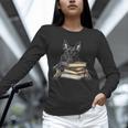 Dutch Shepherd Books Reading Dog Breed Graphic Unisex Long Sleeve T-Shirt