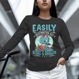 Easily Distracted By Books And Dragons Nerds Unisex Long Sleeve T-Shirt