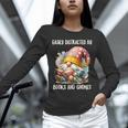 Easily Distracted By Books And Gnomes Book Reading Gnome Unisex Long Sleeve T-Shirt