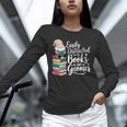 Easily Distracted By Books And Gnomes Unisex Long Sleeve T-Shirt Easily Distracted By Books And Gnomes Unisex Long Sleeve T-Shirt