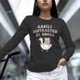 Easily Distracted By Books Silly-Goose Bookish Library Read Unisex Long Sleeve T-Shirt Easily Distracted By Books Silly-Goose Bookish Library Read Unisex Long Sleeve T-Shirt