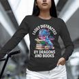 Easily Distracted By Dragons And Books Unisex Long Sleeve T-Shirt Easily Distracted By Dragons And Books Unisex Long Sleeve T-Shirt
