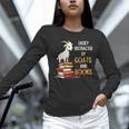 Easily Distracted By Goats And Books Goats And Book Reading Unisex Long Sleeve T-Shirt Easily Distracted By Goats And Books Goats And Book Reading Unisex Long Sleeve T-Shirt