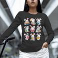 Easter Teacher Cute Bunny Reding Books Librarian Bookworm Unisex Long Sleeve T-Shirt