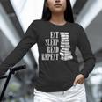 Eat Sleep Read Repeat Reading Book Librarian Men Women Kids Unisex Long Sleeve T-Shirt
