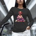 Educated Melanin Queen Afro Women Reading Book History Unisex Long Sleeve T-Shirt