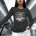 Enchanted Open Book With Blooming Flowers Unisex Long Sleeve T-Shirt Enchanted Open Book With Blooming Flowers Unisex Long Sleeve T-Shirt