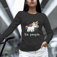 Ew People Unicorn Lover Introvert Rainbow Unicorn Unisex Long Sleeve T-Shirt