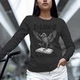 F-Caw-F Crow Book Lovers Vintage Bookish Bird Unisex Long Sleeve T-Shirt