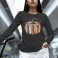 Fall Book Pumpkin Halloween Teacher Librarian Thanksgiving Unisex Long Sleeve T-Shirt