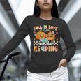 Fall In Love With Reading Thanksgiving Pumpkin Book Lover Unisex Long Sleeve T-Shirt