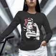 Female Librarian Rosie Riveter Book Guardian Woman Unisex Long Sleeve T-Shirt
