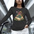 Floral Book Bloom Wildflowers Literature Nature Fantasy Unisex Long Sleeve T-Shirt Floral Book Bloom Wildflowers Literature Nature Fantasy Unisex Long Sleeve T-Shirt