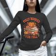 Fully Booked For Fall Books Pumpkin Autumn Thanksgiving Unisex Long Sleeve T-Shirt
