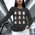 Ghosts Wearing Santa Hats Reading Books Christmas Book Lover Unisex Long Sleeve T-Shirt Ghosts Wearing Santa Hats Reading Books Christmas Book Lover Unisex Long Sleeve T-Shirt
