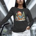 Gingerbread Reading Book Lovers Christmas Bookworm Librarian Unisex Long Sleeve T-Shirt