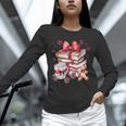 Girly Coquette Gingerbread Books And Hot Cocoa Cozy Season Unisex Long Sleeve T-Shirt
