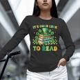 Goods Luck Read Librarian Book Patrick Days Shamrock Clover Unisex Long Sleeve T-Shirt