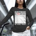 Guestbook 7th Birthday 7 Year Old Born 2018 Bday Unisex Long Sleeve T-Shirt
