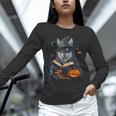 Halloween Girls Boys Cute Wolf Book Pumpkin Kids Halloween Unisex Long Sleeve T-Shirt Halloween Girls Boys Cute Wolf Book Pumpkin Kids Halloween Unisex Long Sleeve T-Shirt