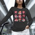 Hearts Reading Book Lovers All Booked For Valentine Unisex Long Sleeve T-Shirt