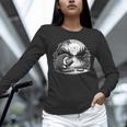 Hedgehog Reading Book Full Moon Lake Scenery Unisex Long Sleeve T-Shirt Hedgehog Reading Book Full Moon Lake Scenery Unisex Long Sleeve T-Shirt