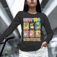 HUGvyn Happy 100 Days Of School Teacher Goose Preppy Books Unisex Long Sleeve T-Shirt