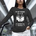 I’m Not Reading I’m Judging You Silently Fun Cat Book Lover Unisex Long Sleeve T-Shirt