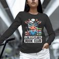 Introverted Book Club Reading Lover Cow Unisex Long Sleeve T-Shirt