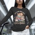 Just A Girl Who Loves Cats And Books Reading Librarian Unisex Long Sleeve T-Shirt
