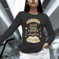Just One More Chapter Cozy Book Lover Reading & Coffee Unisex Long Sleeve T-Shirt