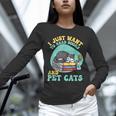 I Just Want To Read Books And Pet Cats Cat Book Lovers Unisex Long Sleeve T-Shirt I Just Want To Read Books And Pet Cats Cat Book Lovers Unisex Long Sleeve T-Shirt