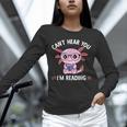 Kawaii Axolotl Can't Hear You I'm Reading Book Lover Unisex Long Sleeve T-Shirt Kawaii Axolotl Can't Hear You I'm Reading Book Lover Unisex Long Sleeve T-Shirt