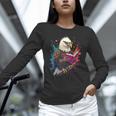 Kawaii Eagle Reads Book Reading Library Book Bookworm Unisex Long Sleeve T-Shirt