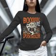 Library Halloween Book Lover Ghost With Books Unisex Long Sleeve T-Shirt
