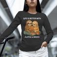 Life Is Better With Sloths And Books Cute Sloth Lover Unisex Long Sleeve T-Shirt Life Is Better With Sloths And Books Cute Sloth Lover Unisex Long Sleeve T-Shirt