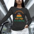 My Life Essentials Are Cat And Books Unisex Long Sleeve T-Shirt