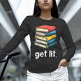 Get Lit With Books Unisex Long Sleeve T-Shirt