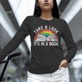Take a Look It's In a Book Reading Vintage Retro Rainbow Unisex Long Sleeve T-Shirt Take a Look It's In a Book Reading Vintage Retro Rainbow Unisex Long Sleeve T-Shirt