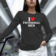 I Love Heart Fictional Men Simple Cute Books Reading Unisex Long Sleeve T-Shirt