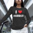 I Love Horror Heart Movies TV Show Books Writing Read Unisex Long Sleeve T-Shirt I Love Horror Heart Movies TV Show Books Writing Read Unisex Long Sleeve T-Shirt