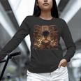 Melanin Afro Women Educated Reading Book History Unisex Long Sleeve T-Shirt Melanin Afro Women Educated Reading Book History Unisex Long Sleeve T-Shirt