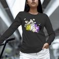 Non-Binary Book Lover Nonbinary Daisy LGBT Reading Pride Unisex Long Sleeve T-Shirt