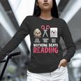 Nothing Beats Reading Rock Paper Scissors Book Lover Library Unisex Long Sleeve T-Shirt