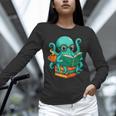 Octopus Reading Book Reading Bookworm Reader Unisex Long Sleeve T-Shirt Octopus Reading Book Reading Bookworm Reader Unisex Long Sleeve T-Shirt