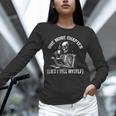 One More Chapter Skeleton Reading Book Lover Bookworm Unisex Long Sleeve T-Shirt One More Chapter Skeleton Reading Book Lover Bookworm Unisex Long Sleeve T-Shirt