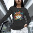 Open Book With Colorful Floral Reading Magic Unisex Long Sleeve T-Shirt Open Book With Colorful Floral Reading Magic Unisex Long Sleeve T-Shirt